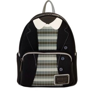 Loungefly Beetlejuice Beetlejuice!!Black and White Plaid Backpack